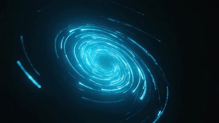 Abstract blue light trails swirling vortex motion background futuristic energy tunnel digital - Powered by Adobe