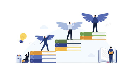 Vibrant celebration graphic marking an online learning milestone with colorful abstract elements and confetti