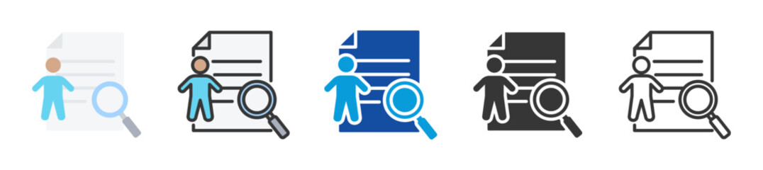 reference check icon set multi style various collection