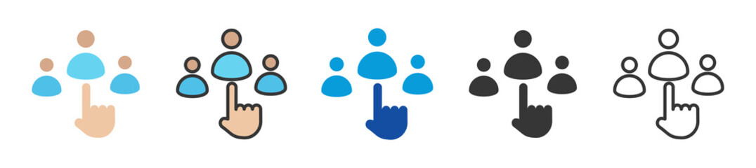 selection icon set multi style various collection