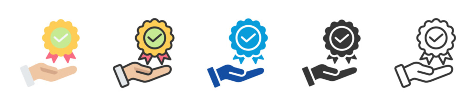 benefit icon set multi style various collection