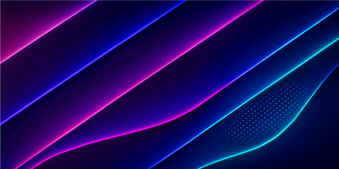 Abstract blue background with flowing light purple lines, energy wave pattern and glowing motion texture