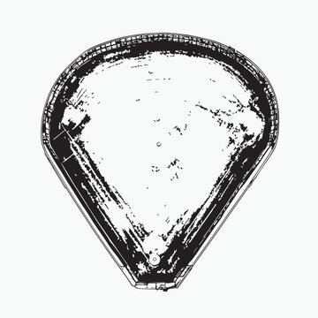 vector illustration of a softball field