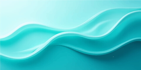 Abstract blue silk wave design with a smooth flowing pattern and soft light texture