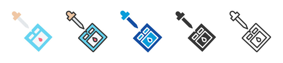 point of care testing icon set multi style various collection © Iconjam