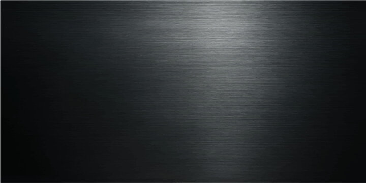 Dark brushed metal texture background with stainless steel pattern and space for text
