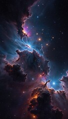 Ai image deep space nebula