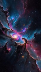 Ai image deep space nebula