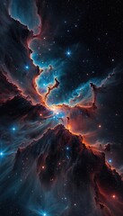 Ai image deep space nebula