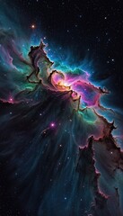 Ai image deep space nebula