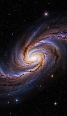Ai image deep space nebula