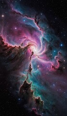 Ai image deep space nebula