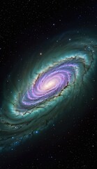 Ai image deep space nebula