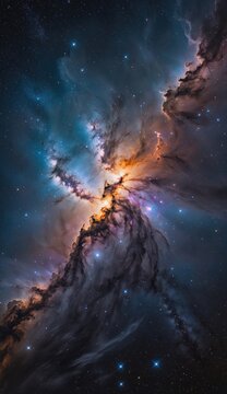 Ai image deep space nebula