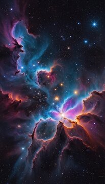 Ai image deep space nebula