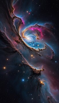 Ai image deep space nebula