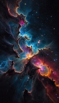 Ai image deep space nebula