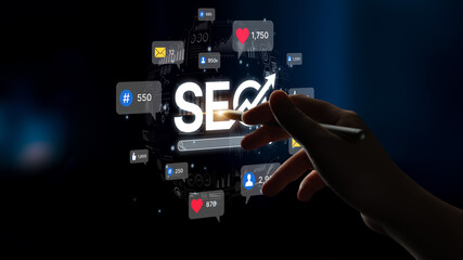 Social media marketing strategy with engagement metrics. Social marketing boosts media visibility....