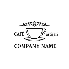 Elegant Cafe Artisan Company Name Logo Design.