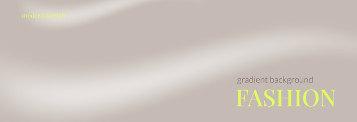 Abstract grey beige gradient. Nude tan gray and pale brown soft background. Calm pale bg blending colors with wave. Vector beige backdrop. Ombre cream blank. Simpler taupe folded gradation.