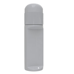 3D Render a white bottle of deodorant on a white background