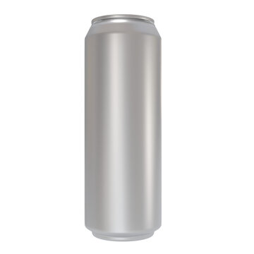 3D Render a can of soda on a white background