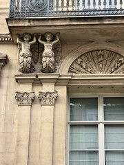 Elements of Parisian house architecture. Elements of houses.