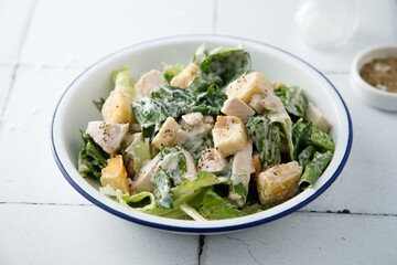 Caesar salad with chicken