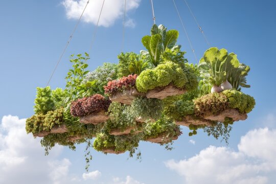 Floating Green Garden: Sustainable Sky Farm