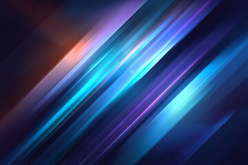 Fototapeta premium Abstract Composition of Colorful Diagonal Lines and Glowing Light Effects