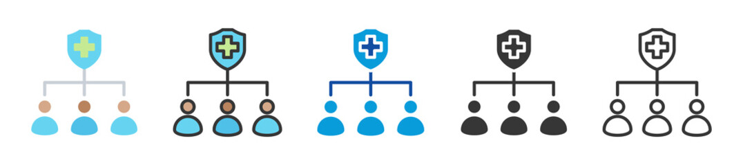 Fototapeta premium hmo icon set multi style various collection