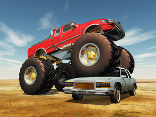 Monstertruck in Aktion © Michael Rosskothen