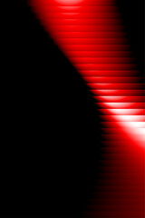 Abstract Red Vertical Motion Gradient Background, Modern Fractal Glass and Wave Effect on Dark Backdrop, Vector Illustration