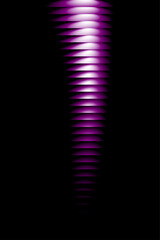 Vertical Purple Motion Gradient Background, Abstract Ribbed Wave Effect on Dark Backdrop, Vector Illustration