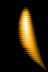 Abstract Orange Vertical Gradient Background with Ribbed Glass and Motion Wave Effect, Vector Illustration