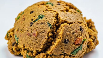 Fototapeta premium Cracked Golden Brown Chocolate Chip Cookie with Festive Accents