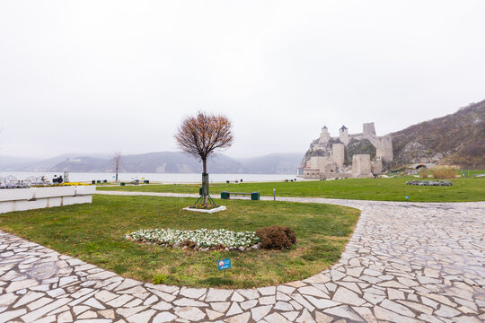 Golubac fortress on the Danube river in Serbia