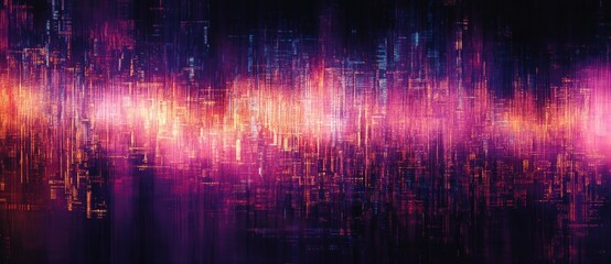 Vibrant abstract art of sound waves