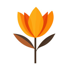 modern element in vector and EPS format_clean vector_isolated on a white background, An Icon clipart set, An Imaginary 2D flat icon saffron