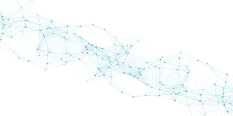 Abstract mesh vector background. Futuristic technology style card. Digital technology futuristic internet network speed connection white background. connecting medical science vector illustration. 