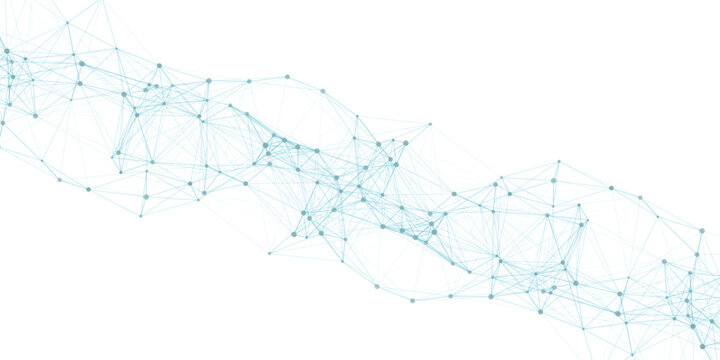 Abstract mesh vector background. Futuristic technology style card. Digital technology futuristic internet network speed connection white background. connecting medical science vector illustration. 