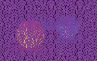 Purple and pink floral seamless pattern wallpaper design background