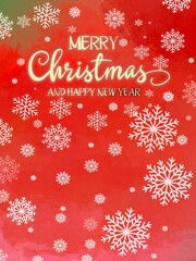 Christmas, New Year, greeting card, snowflakes, holiday,festive, winter, celebration, seasonal