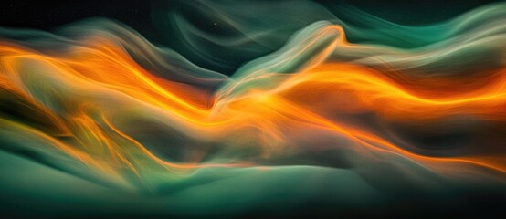 Vibrant swirls of color in artistic display