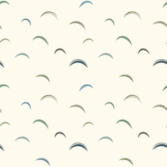 Obraz premium Abstract Pattern of Delicate Curved Strokes on a Creamy Background. Vector Illustrations. EPS Editable