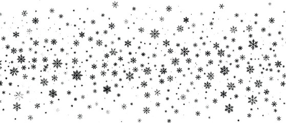 Naklejka premium Snow flakes vector background.