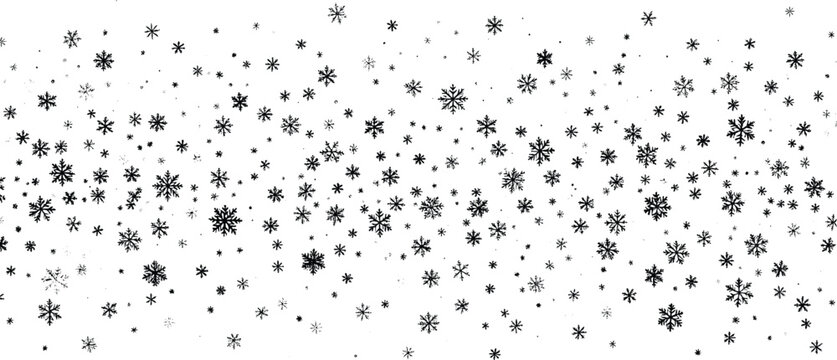 Snow flakes vector background.