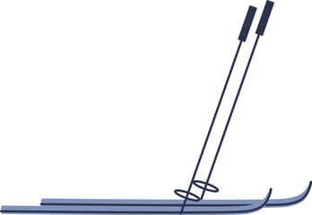 Nordic Ski and Pole Set