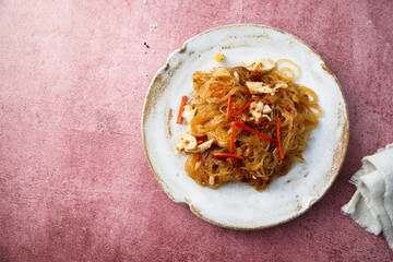 Cellophane noodles with chicken