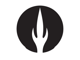 Logo Art image of vector white background.